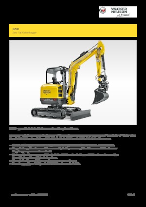 Mini Pelles Wacker Neuson EZ38