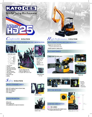 Mini Pelles Kato HD25V4