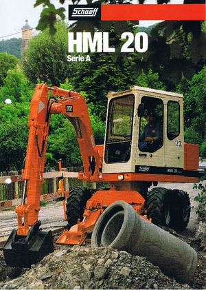 Excavatrice sur pneus Terex-Schaeff HML 20