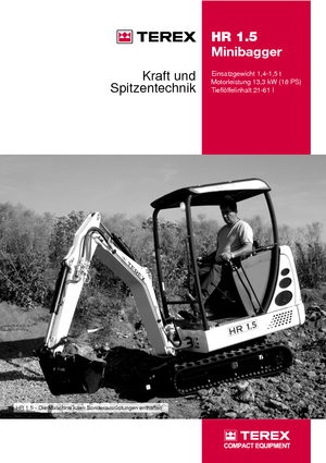 Mini Pelles Terex-Schaeff HR 1.5