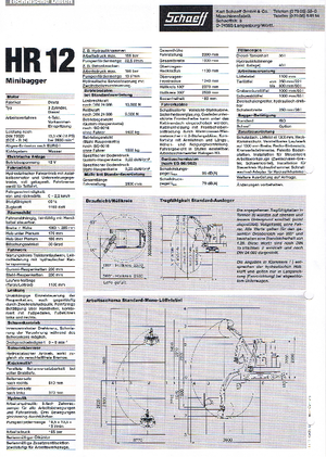 Mini Pelles Terex-Schaeff HR 12