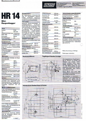 Mini Pelles Terex-Schaeff HR 14