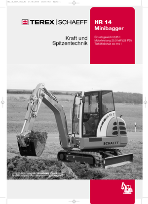 Mini Pelles Terex-Schaeff HR 14