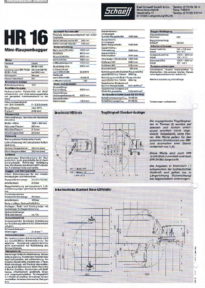 Mini Pelles Terex-Schaeff HR 16