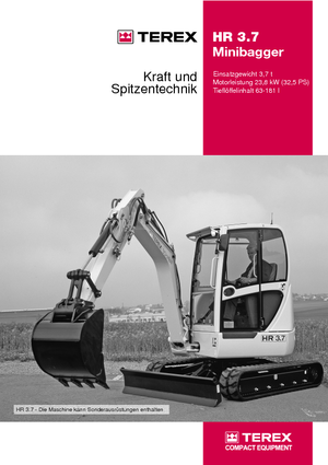 Mini Pelles Terex-Schaeff HR 3.7