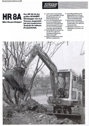 Mini Pelles Terex-Schaeff HR 8 A