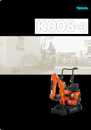 Mini Pelles Kubota K008-3