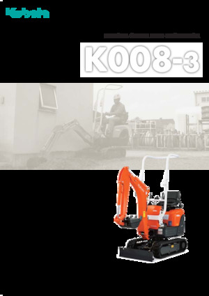 Mini Pelles Kubota K008-3