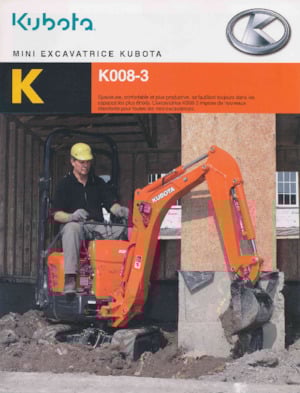 Mini Pelles Kubota K008-3