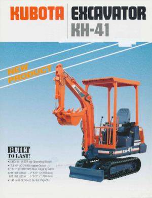 Mini Pelles Kubota KH41