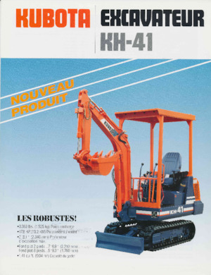 Mini Pelles Kubota KH41