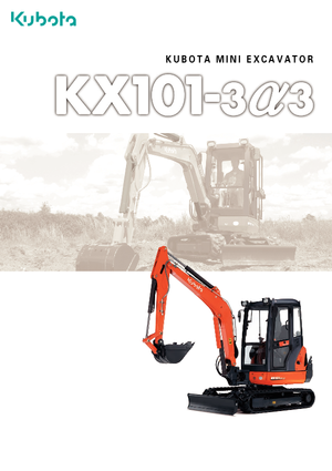 Mini Pelles Kubota KX101-3α3