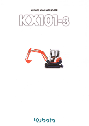 Mini Pelles Kubota KX101-3 GL
