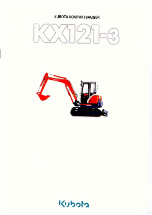 Mini Pelles Kubota KX121-3 GL