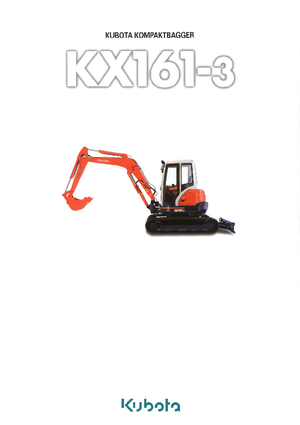 Mini Pelles Kubota KX161-3α GL