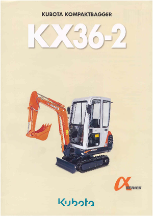 Mini Pelles Kubota KX36-2 HG