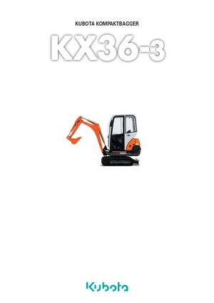 Mini Pelles Kubota KX36-3 HGL