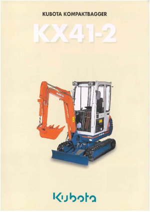 Mini Pelles Kubota KX41-2 HG