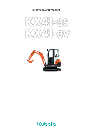 Mini Pelles Kubota KX41-3 VHGL