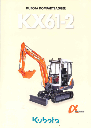 Mini Pelles Kubota KX61-2 G