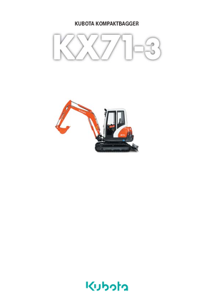 Mini Pelles Kubota KX71-3 GL