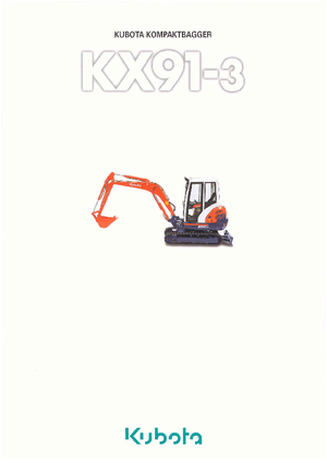 Mini Pelles Kubota KX91-3α GL
