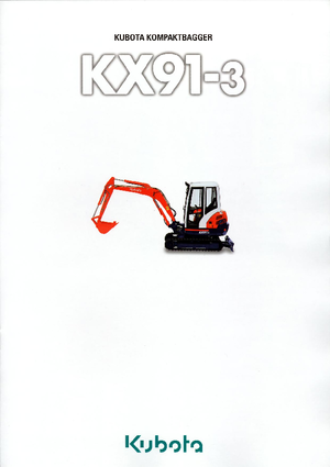 Mini Pelles Kubota KX91-3 GL