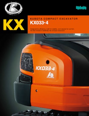 Mini Pelles Kubota KX033-4