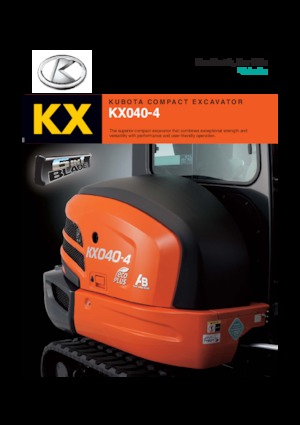 Mini Pelles Kubota KX040-4
