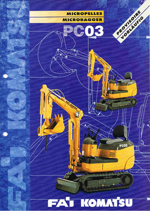 Mini Pelles Komatsu PC03-2