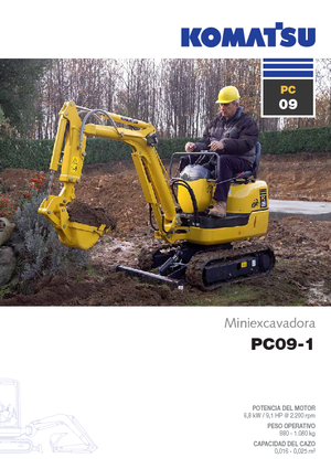 Mini Pelles Komatsu PC09-1 STD