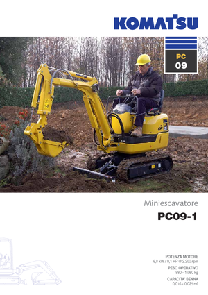 Mini Pelles Komatsu PC09-1 STD