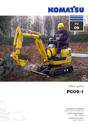 Mini Pelles Komatsu PC09-1 STD