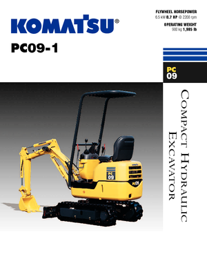 Mini Pelles Komatsu PC09-1 STD