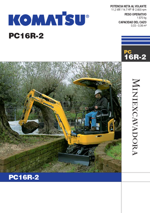 Mini Pelles Komatsu PC16R-2