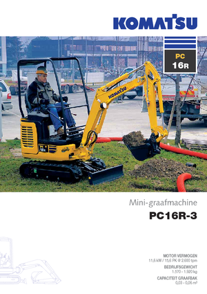 Mini Pelles Komatsu PC16R-3