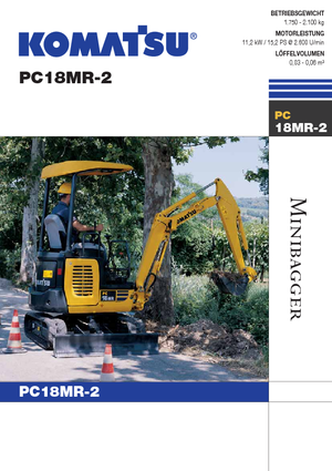 Mini Pelles Komatsu PC18MR-2
