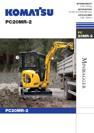 Mini Pelles Komatsu PC20MR-2