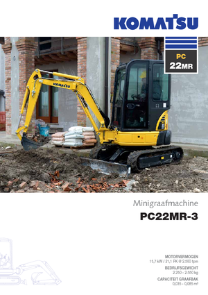 Mini Pelles Komatsu PC22MR-3