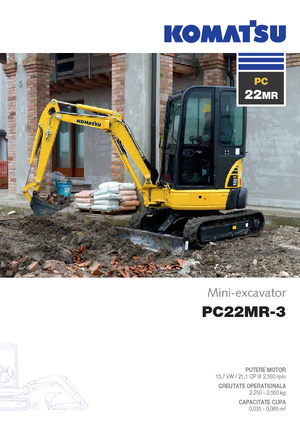 Mini Pelles Komatsu PC22MR-3