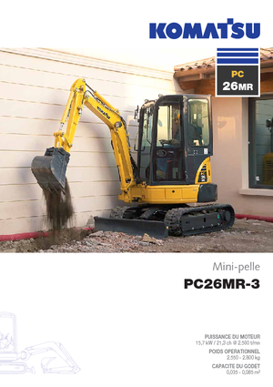 Mini Pelles Komatsu PC26MR-3