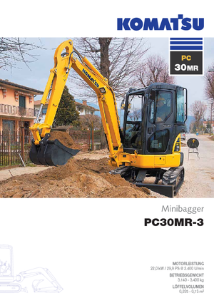 Mini Pelles Komatsu PC30MR-3