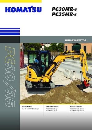 Mini Pelles Komatsu PC35MR-5