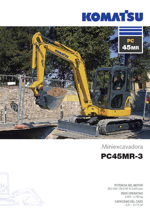 Mini Pelles Komatsu PC45MR-3