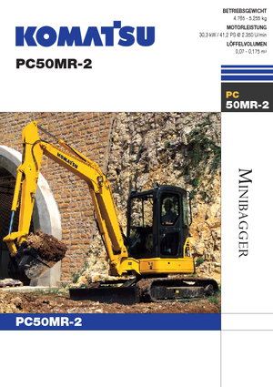 Mini Pelles Komatsu PC50MR-2