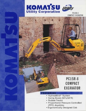Mini Pelles Komatsu PC15R8