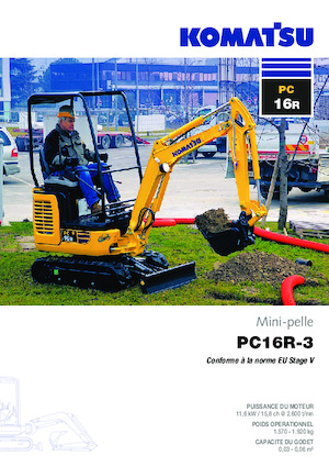 Mini Pelles Komatsu PC16R-3HS