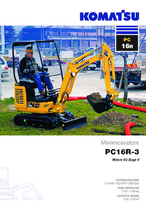 Mini Pelles Komatsu PC16R-3HS