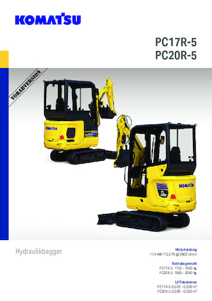 Mini Pelles Komatsu PC17R-5