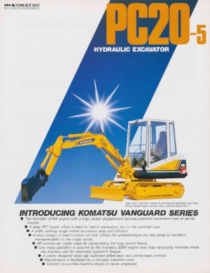 Mini Pelles Komatsu PC20-5